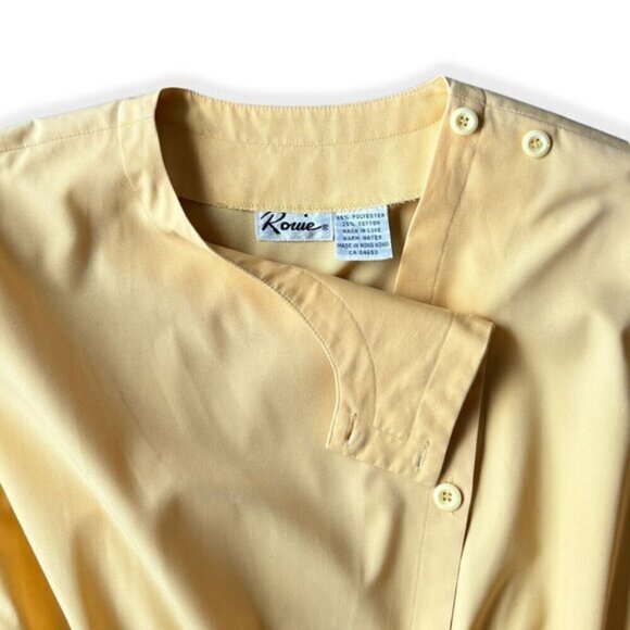 70s Retro Yellow Prairie Sundress Cottagecore M - Picture 7 of 8